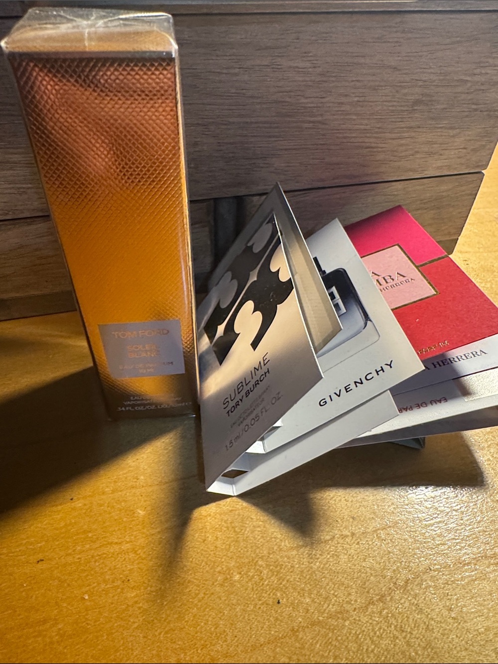 Tom Ford + Assorted fragrances Tory Burch Prada La Bombe